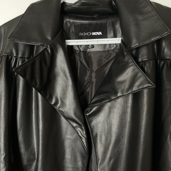 Leather street style jacket - Picture 3 of 7